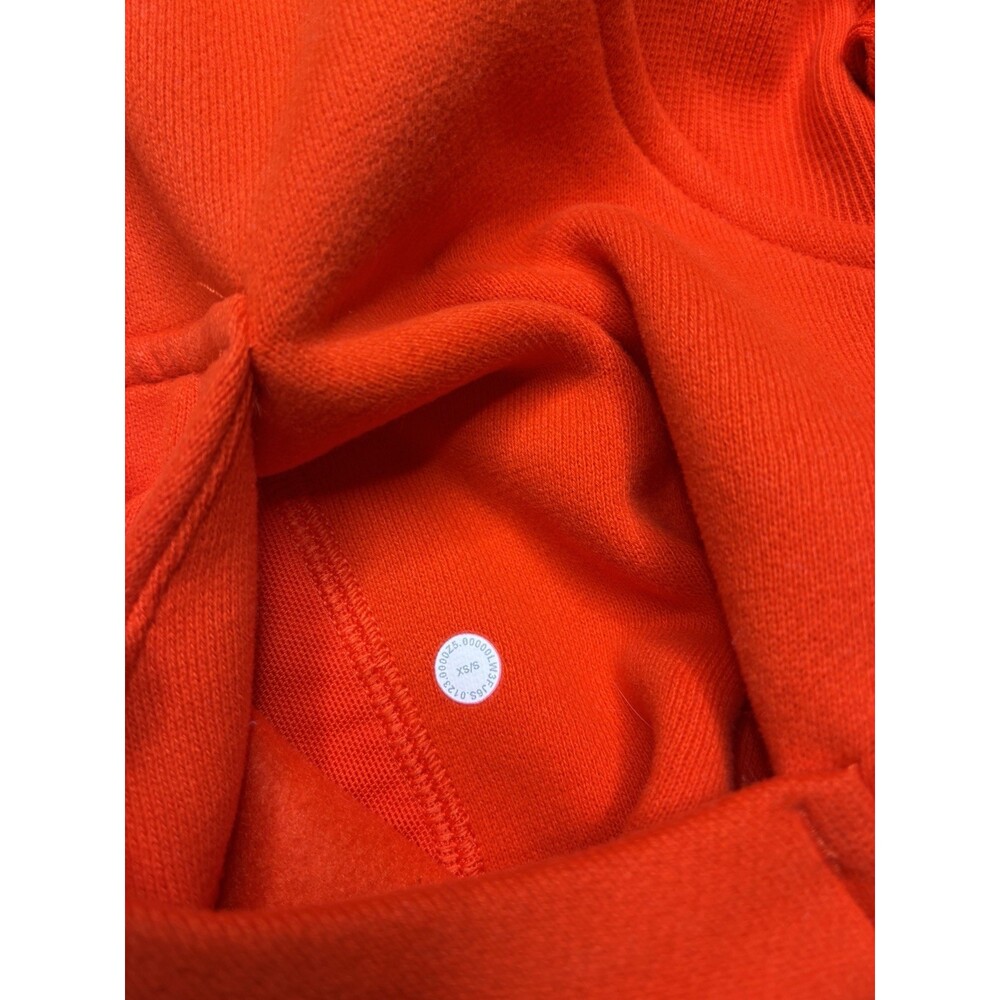 Lululemon Scuba Oversized Funnel Neck Half Zip Solar Orange Size XS/S - Picture 5 of 7
